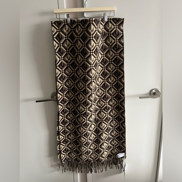 NWT Marine Serre Brown Wool Scarf - Picture 10 of 10